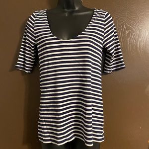 Black and navy blue Soft Striped tank top